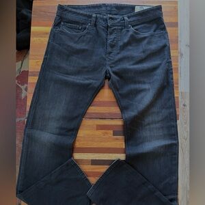 Diesel Men's Black Straight Jeans